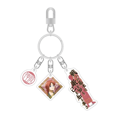 【グッズ-キーホルダー】銀魂 3連アクリルキーホルダー(神威)