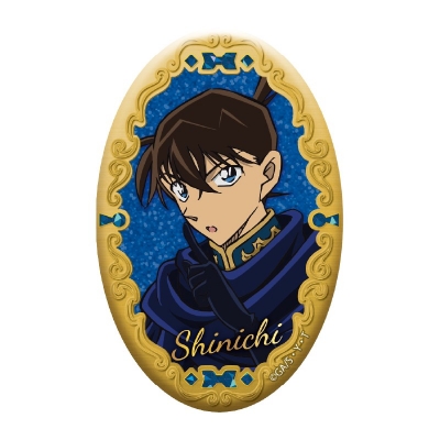 【グッズ-バッチ】名探偵コナン オーバル缶バッジ(工藤新一)