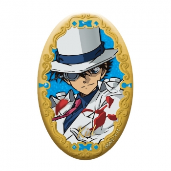 グッズ-バッチ】名探偵コナン オーバル缶バッジ(怪盗キッド) | アニメイト