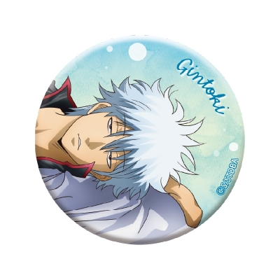 【グッズ-バッチ】銀魂 うたたね グリッター缶バッジ(銀時)