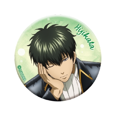 【グッズ-バッチ】銀魂 うたたね グリッター缶バッジ(土方)