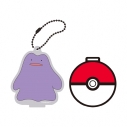 【グッズ-キーホルダー】ポケットモンスター スタンドコースターキーチェーン メタモンの画像