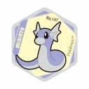 【グッズ-マグネット】ポケットモンスター ハニカムアクリルマグネットvol.9 ミニリュウの画像