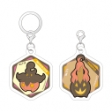 【グッズ-チャーム】ポケットモンスター ポケモン アクリルマーカーチャームセット vol.6 バケッチャ&パンプジンの画像