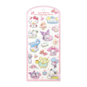 【グッズ-シール】サンリオキャラクターズ パールマシュマロシール ふんわりパジャマパーティーの画像