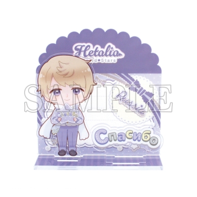 【グッズ-スタンドポップ】ヘタリアWorld★Stars カード風アクリルスタンド サンキューカード/ロシア