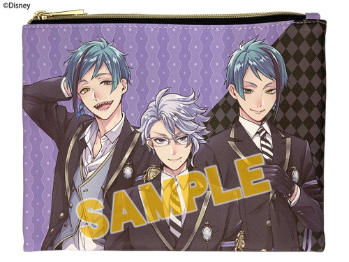 グッズ ポーチ ディズニー ツイステッドワンダーランド フラットポーチ オクタヴィネル アニメイト