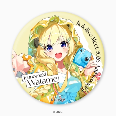 【グッズ-バッチ】「hololive Meet 2026」 ホログラム缶バッジ 角巻わため