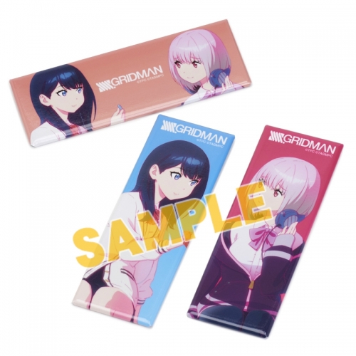 グッズ バッチ Ssss Gridman イリヤ クブシノブ描き下ろし ロング缶バッジ 六花 アカネ アニメイト