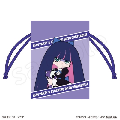 【グッズ-巾着】New PANTY & STOCKING with GARTERBELT 豆巾着 ストッキング