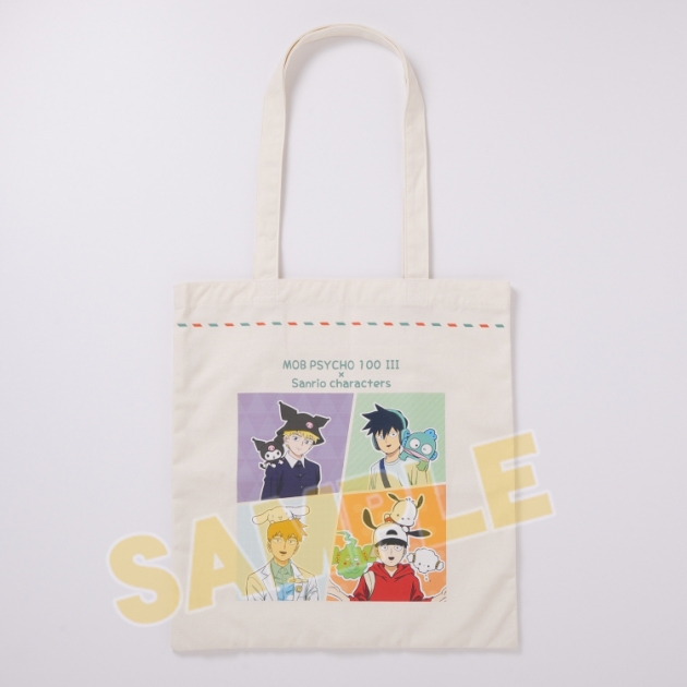 【グッズ-バッグ】モブサイコ100 III × サンリオキャラクターズ(Travel Series) トートバッグ