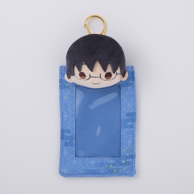 【グッズ-カードケース】銀魂 ぬいぐるみ付きカードホルダー 志村新八