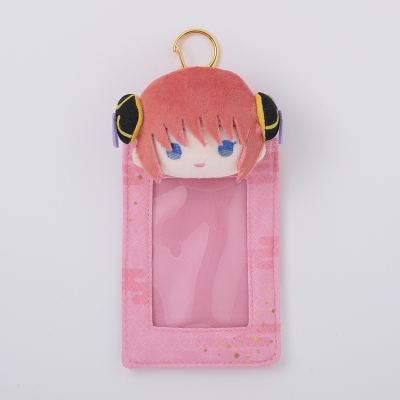 【グッズ-カードケース】銀魂 ぬいぐるみ付きカードホルダー 神楽