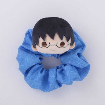 【グッズ-ヘアバンド】銀魂 フェイスぬいぐるみ付シュシュ 志村新八