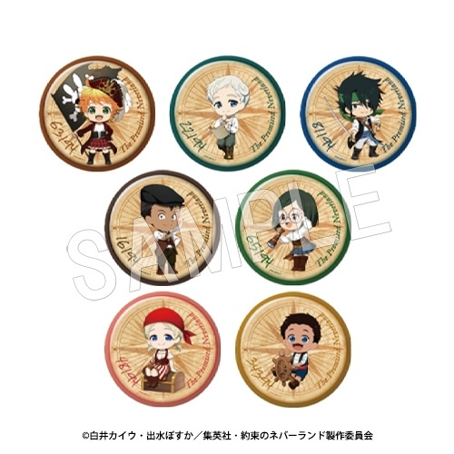 グッズ バッチ 約束のネバーランド トレーディング缶バッジ マリン ミニキャラver 全7種 アニメイト