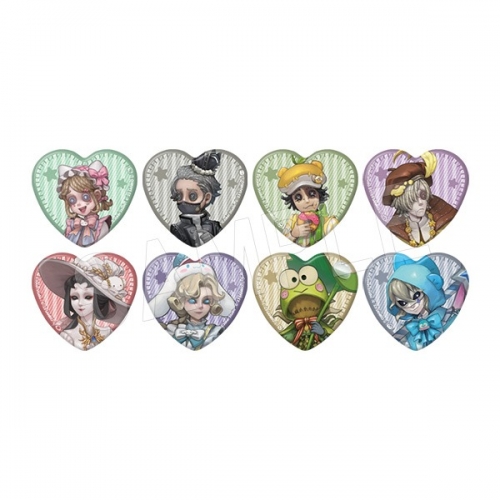 グッズ-バッチ】Identity V ×サンリオキャラクターズ トレーディング 第五人格 IdentityV 庭師 バレンタイン ハート缶バッジ