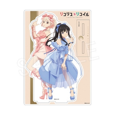 【グッズ-スタンドポップ】リコリス・リコイル BIGペアアクリルスタンド リボンver.