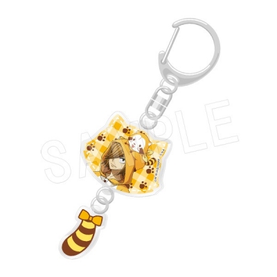 【グッズ-キーホルダー】弱虫ペダル LIMIT BREAK × ラスカル しっぽ付き2連アクリルキーホルダー 青八木一