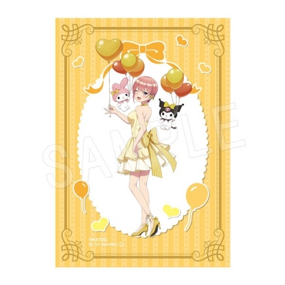 【グッズ-ブロマイド】五等分の花嫁* × マイメロディ&クロミ 箔押しプラブロマイド バルーン&リボンver. 一花