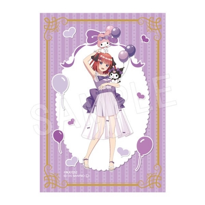 【グッズ-ブロマイド】五等分の花嫁* × マイメロディ&クロミ 箔押しプラブロマイド バルーン&リボンver. 二乃