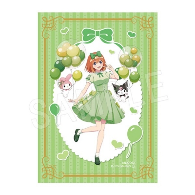 【グッズ-ブロマイド】五等分の花嫁* × マイメロディ&クロミ 箔押しプラブロマイド バルーン&リボンver. 四葉