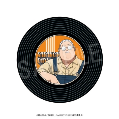 【グッズ-マグネット】SAKAMOTO DAYS まわる!レコード風マグネット デニムver. 坂本 太郎