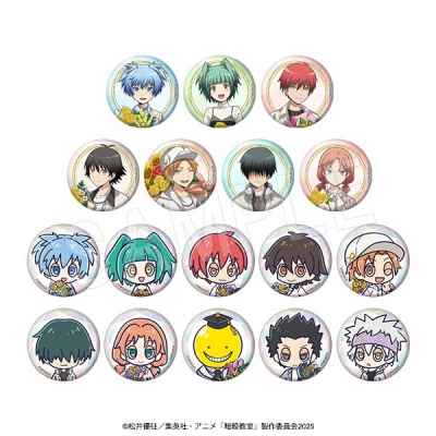 【グッズ-バッチ】アニメ『暗殺教室』 トレーディングホロ缶バッジ フラワーブーケver.