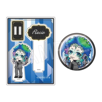 【グッズ-セットもの】TVアニメ『グノーシア』 アクリルフォトプロップス&グリッター缶バッジセット 黒スーツver. ラキオ