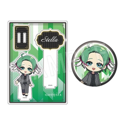 【グッズ-セットもの】TVアニメ『グノーシア』 アクリルフォトプロップス&グリッター缶バッジセット 黒スーツver. ステラ