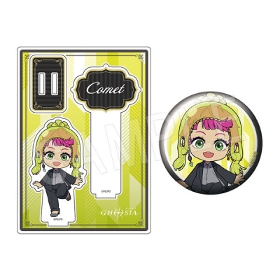 【グッズ-セットもの】TVアニメ『グノーシア』 アクリルフォトプロップス&グリッター缶バッジセット 黒スーツver. コメット