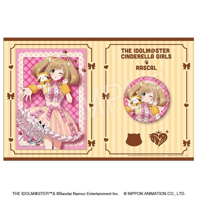 【グッズ-セットもの】アイドルマスター シンデレラガールズ × ラスカル ホロ缶バッジ&イラストカードセット 佐藤 心