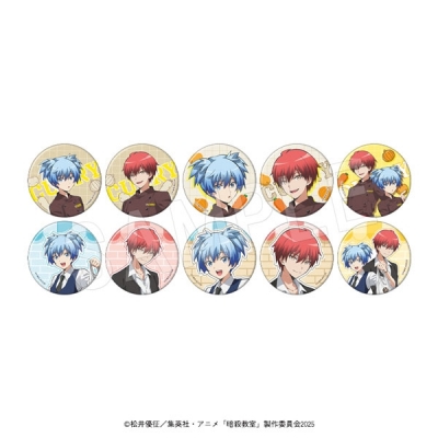 【グッズ-バッチ】アニメ『暗殺教室』 トレーディンググリッター缶バッジ 100時間カレーコラボver.