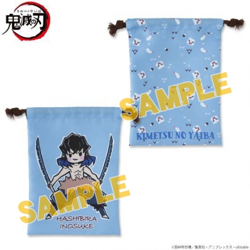 グッズ 巾着 ゆるっと鬼滅の刃 モチーフ柄巾着 伊之助 アニメイト