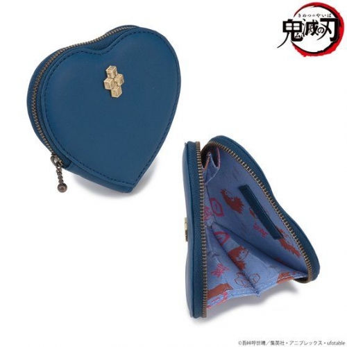 グッズ コインケース 鬼滅の刃 レザーハート型コインケース 義勇 アニメイト