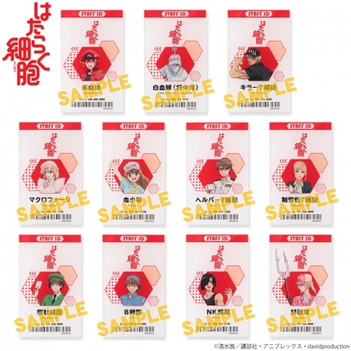 グッズ バッチ はたらく細胞 トレーディング社員証アクリルバッジ アニメイト