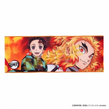 グッズ-タオル】鬼滅の刃 ポートレイトフェイスタオル 炭治郎＆煉獄 