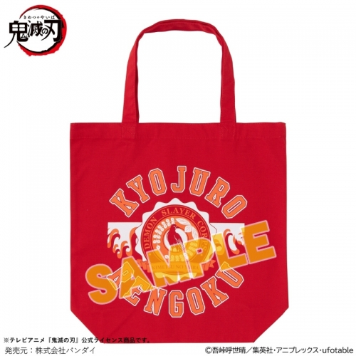 グッズ バッグ 鬼滅の刃 カレッジロゴトートバッグ 煉獄杏寿郎 アニメイト