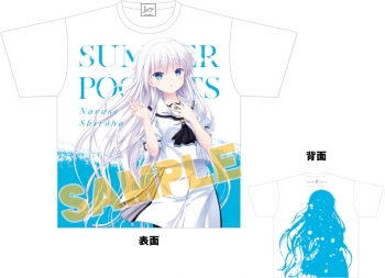 グッズ-Tシャツ】Summer Pockets フルグラフィックTシャツ/鳴瀬しろは 