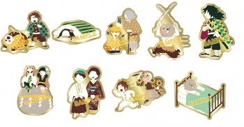 グッズ-ピンバッチ】鬼滅の刃 ピンズコレクション/ゆるパレット 其ノ壱 