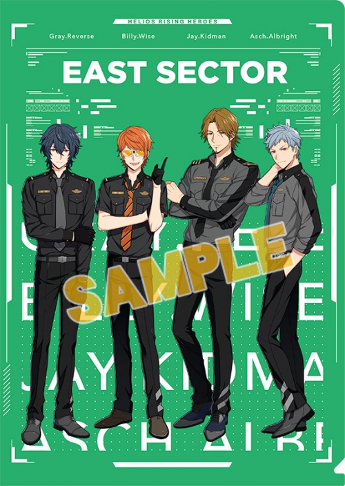 グッズ クリアファイル エリオスライジングヒーローズ クリアファイル イーストセクター アニメイト