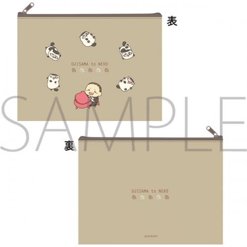 グッズ ポーチ おじさまと猫 フラットポーチ 神田 ふくまる ピアノver アニメイト