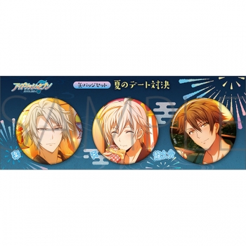 グッズ-バッチ】アイドリッシュセブン 缶バッジセット/夏のデート対決 