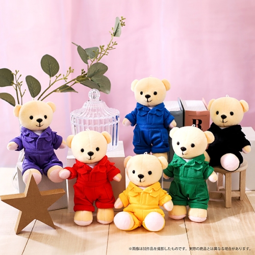 グッズ コスプレアクセサリー くまめいと つなぎ 青 ぬいぐるみ用衣装 アニメイト