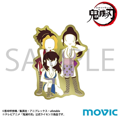【グッズ-ピンバッチ】鬼滅の刃 遊郭編 ピンズ ゆるパレット 雛鶴&まきを&須磨