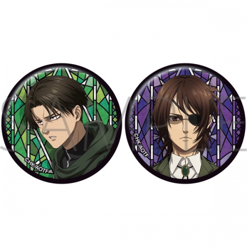 グッズ-バッチ】進撃の巨人 缶バッジセット/リヴァイ＆ハンジ | アニメイト 