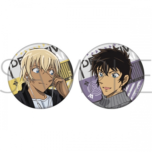 グッズ バッチ 名探偵コナン 缶バッジセット 安室 松田 アニメイト