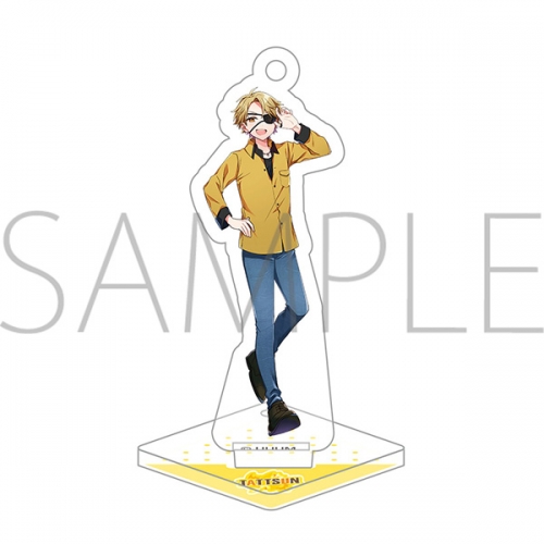 グッズ-スタンドポップ】カラフルピーチ アクリルスタンドキーホルダー  