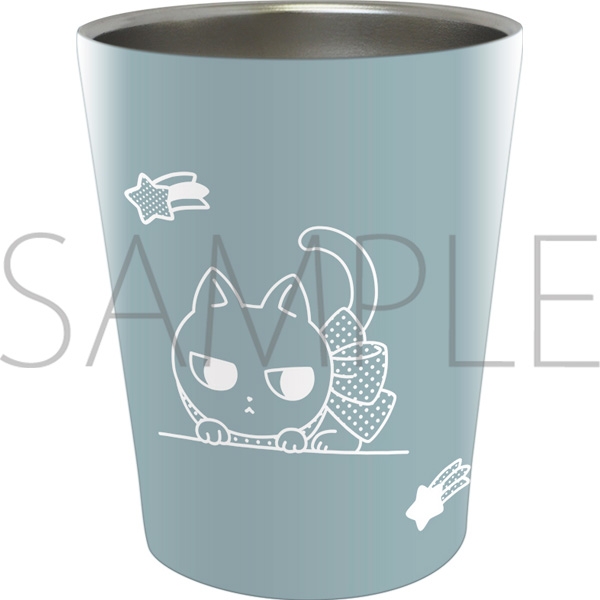 【グッズ-タンブラー・グラス】氷属性男子とクールな同僚女子 ステンレスサーモタンブラー/子猫のジョージ