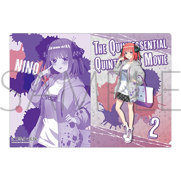 【グッズ-クリアファイル】映画 五等分の花嫁 【Space A la mode】クリアファイル/中野二乃