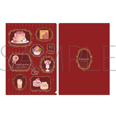 【グッズ-クリアファイル】エヴァンゲリオン EVANGELION SWEETS COLLECTION クリアファイル/ASUKA